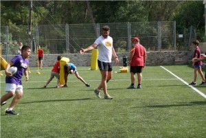 Entrenamiento Rugby campamento verano